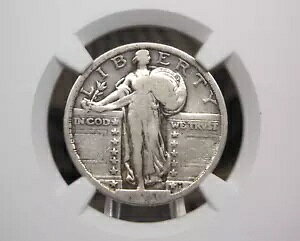 "1921 ""P"" �X�^���f�B���O ���o�e�B �V���o�[ �N�H�[�^�[ 25c NGC VG10 #012 ���ɗǂ� *�L�[���t*"