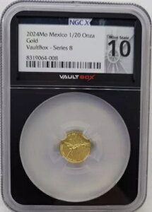 2024 (��) ���L�V�R ���x���^�[�h 1/20 �I���X .999 �S�[���h �{�[���g �{�b�N�X �V���[�Y 8 �� NGC MS70