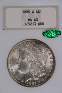 1885 O [K MS h NGC MS 63 CAC GEN 3 FATTYAS[hG{Xz_[
