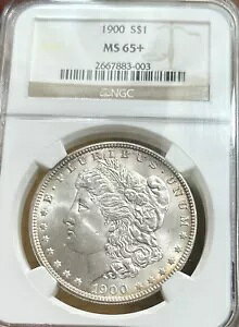 1900 �����K�� �V���o�[ �_���[ NGC MS65+ ������ PLUS �R�C��