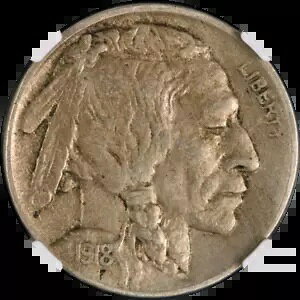 1918-D �o�b�t�@���[�j�b�P�� NGC XF45 �ɏ�̃A�C�A�s�[�� �X�g�����O�X�g���C�N