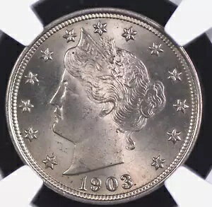1903 oeB "V" jbP NGC MS 64 Vo[ Te V}[