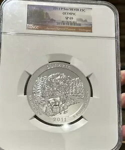 2011-P 5�I���X 5oz �A�����J�E�U�E�r���[�e�B�t�� ATB ���V���g���I�����s�b�N NP SP69 NGC