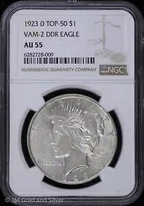 1923-D $1 s[X Vo[ _[ NGC AU 55 |gbv 50 VAM-2 DDR C[O