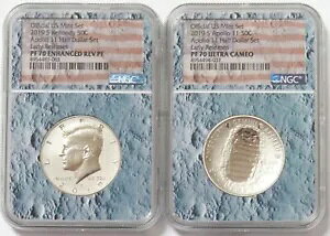 2019 S APOLLO 11 �n�[�t�_���[ �Z�b�g 50C 2 �R�C�� NGC PF 70 �������ꂽ���������[�X