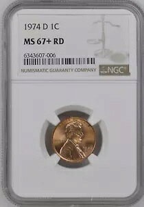 1974-D 1C RD J[LO 1 Zg NGC MS67+RD 6343607-006