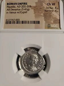 PAULLIA TILLIA AR.DENARIUS NGC �����Ñネ�[�}�鍑�R�C���B�V���o�[�n�C