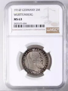 �h�C�c �������e���x���N ���B���w���� II 1914-F 2 �}�[�N �V���o�[ �R�C���ANGC �F�� MS63
