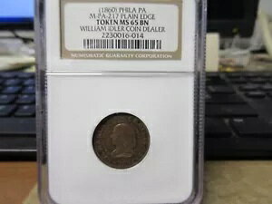 (1860) M-PA-217 EBA ACh[ RC fB[[ / o[g Fbg WjA NGC MS 65 BN