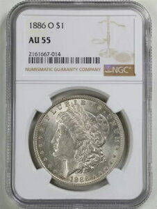 1886-O $1 [K Vo[ _[ AU55 NGC 2161667-014