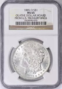 1885-O ���[�K�� �V���o�[ �_���[ NGC MS-65 �I���C�T �_���[ �z�[�h �R���N�V���� ������