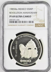 1985 Mo ���L�V�R �V���o�[ 500 �y�\�v���L�O NGC PF 69 �E���g�� �J���I