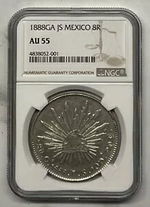 1888 GA JS LVR 8 A AU55 cd