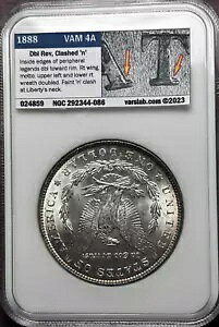1888 P NGC MS64 VAM 4A DLbd Rev. ���Փ˂��� Obv n anst Hot 50 �����K�� �V���o�[ �_���[