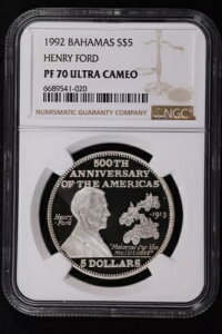 1992 on} 5 hp w[ tH[h Vo[ - NGC PF 70 UC