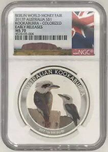 2017 P I[XgA J[CJZ~ Vo[ NGC MS70 1IX $1 RC [X