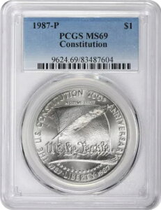 1987-P @LOh MS69 PCGS  69