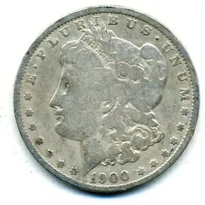 1900 OF �����K�� �h�� 100 �Z���g �A�����J 90% �V���o�[ $1 US NICE FINE �R�C�� #651