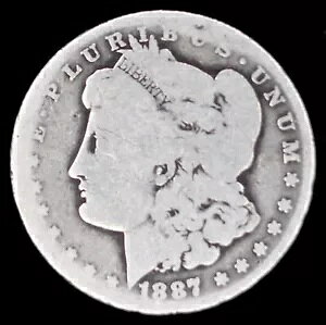 1887 O MORGAN $1 - 90% �V���o�[ - ���W�\�ȃ��[�{�[���R�C���A�ʐ^���Q�ƁA���������ǂ݂�������