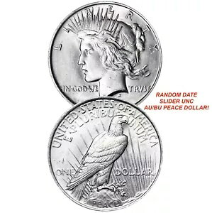 RAMDOM DATE Peace Silver Dollar SLIDER UNC AU/BU RCIX^bNVo[I