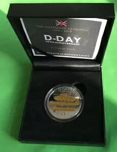 Simply Coins~ 2019 GUERNSEY PROOF FIVE 5 POUND D DAY 75 ���N�L�O