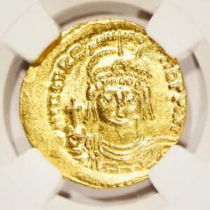 [X eBxEX S[h AV Solidus AD 582-602 F NGC MS Surface 5/5!