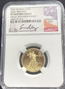 2016W �S�[���h �C�[�O�� $10 ���������[�X NGC PR70 ULTRA �J���I 30 ���N�L�O