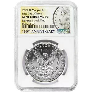 2021-D $1 ���[�K�� �V���o�[ �_���[ NGC MS69 FDI �����ǃG���[ ���o�[�X �X�g���b�N �X���[ 10...