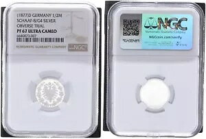 1/2 �}�[�N (1877)D �C�[�O�� �T�C�h�̃V���o�[ �T���v�� NGC PF 67 ULTRA CAMEO 106560-