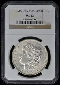 1900-O/CC TOP-100 �����K�� �h�� S$1 NGC MS62