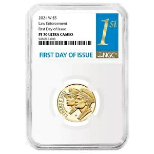 2021-W �v���[�t $5 �S�[���h �����@���s NGC PF70UC FDI �t�@�[�X�g ���x��