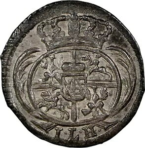 1 PFENNIG 1713 ILH GERMANY �U�N�Z���B - �A���x���e�B�[�� ���C�� NGC �΃O���[�g ���A���e�B -
