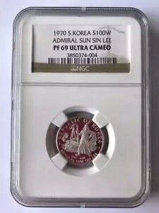 NGC PF69 KE4303 ؍ 1970N Admiral Sun Sin Lee 100EH