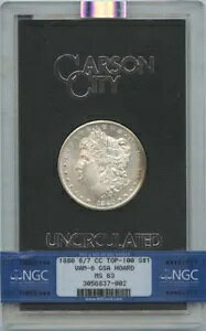 1880 8/7-CC TOP-100 �����K�� �h�� VAM-6 GSA ��� S$1 NGC MS63