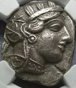 440-404 BC �F��uNGC Choice XF�v�Ñ�uATHENIAN OWL�v�V���o�[�uTETRADRACHM�v