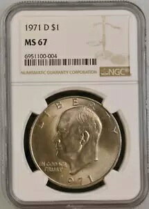 :1971-D $1 AC[n[ _[ Nbh NGC X[p[u-BU MS-67 AeB R5 ōO[h