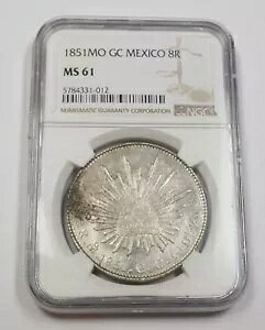 1851-Mo GC NGC MS61 |���L�V�R���a�� - �V���o�[ 8 ���A�� 8R �R�C�� #35675A