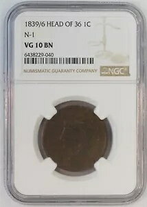 1839/6 1C US ���[�W �Z���g �����O �}�g���� �w�b�h 36 �R�C�� N-1 (NGC VG 10 BN VG10BN)