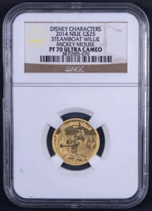 fBYj[ jEG 2014 1/4 IX S[h $25 - X`[{[g EB[ ~bL[}EX - NGC PF70 RB