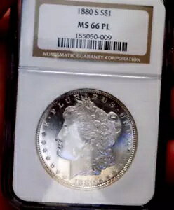 ���[�K�� �V���o�[ �h�� 1880 S NGC MS 66 PL +++ �I�[���h �z���_�[ �����X�^�[ �A���_�[ �O���[�h �������I