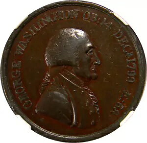 1800 自由の英雄メダル オバディア・ウェストウッド著 NGC MS AU 58 BN (IS 1-7)