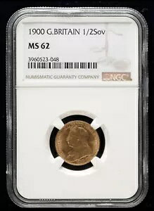 1900N CMX 1/2 SOV 3.99g  NGC G.Britain