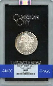 1880 8/7-CC TOP-100 �����K���h�� VAM-5 HIGH 7 S$1 NGC MS63