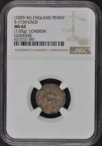 (1029-36) �C���O�����h S-1159 �N�i�b�g �y�j�[ NGC MS62