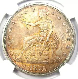 1874-P fՋh T$1 RC (1874) - NGC ʏڍ (UNC MS)