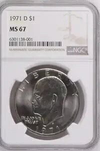 :1971-D $1 AC[n[ _[ Nbh NGC X[p[u-BU MS-67 AeB R5 ōO[h
