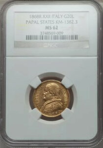 C^A cXe[g 1868 20  I  F NGC MS62