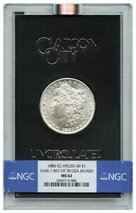1880-CC $1 NGC/GSA MS62 (�q�b�g���X�g 40�AVAM-7�ARev of 78�A�{�b�N�X����� COA)