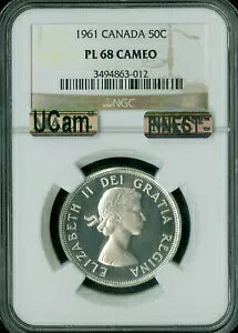 1961 �J�i�_ 50 �Z���g NGC PL68 CAM ULTRA CAM MAC �ō����O���[�h �X�|�b�g���X *