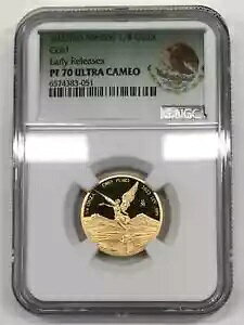 2022-Mo Mexico 1/4 oz Gold Libertad Onza NGC PF-70 ULTRA CAMEO ���������[�X